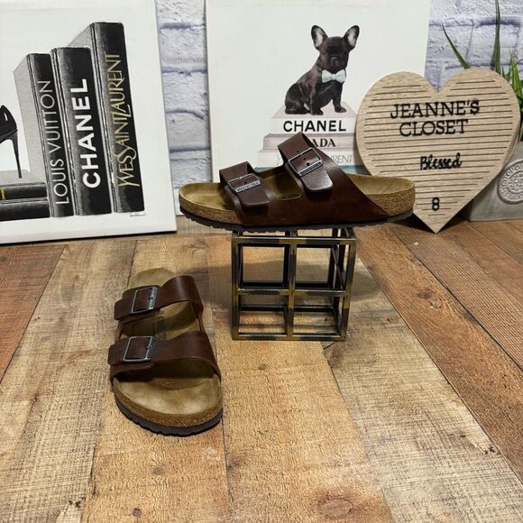 Birkenstock Arizona Men Sandals Vintage Wood Roast Size 45 Mens US‎ 12 main image 4